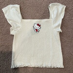HELLO KITTY SANRIO Coquette Ruffle Sleveless Crop Top
